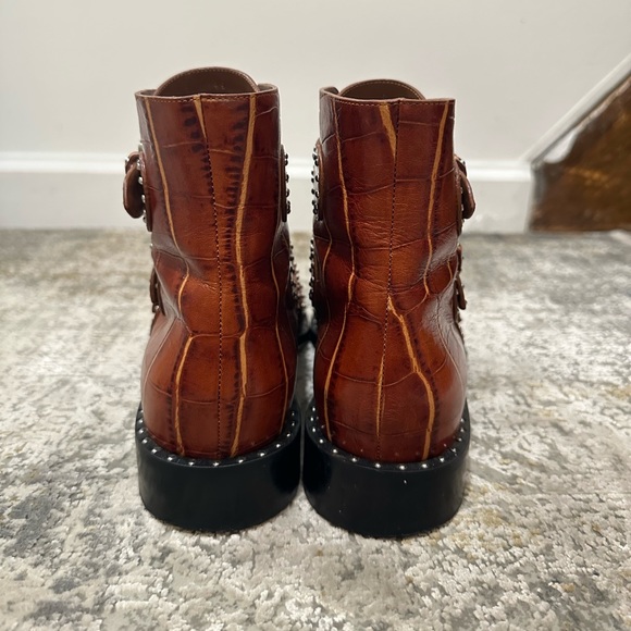 Givenchy Croc Leather Studded Boots - Picture 6 of 8